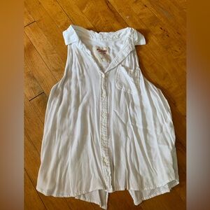 Mossimo White Blouse Size L